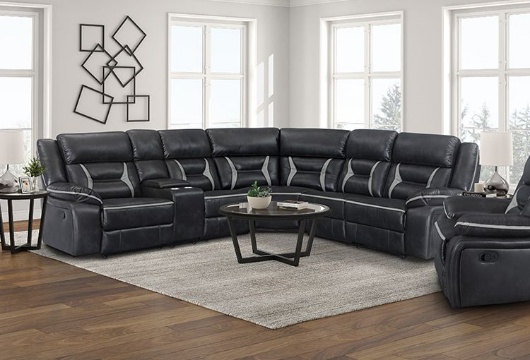 Picture of Acropolis Charcoal Reclining Sectional