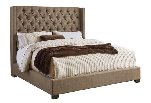Picture of Westerly Brown King Upholstered Bed