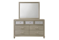 Picture of Delilah Champagne Dresser & Mirror