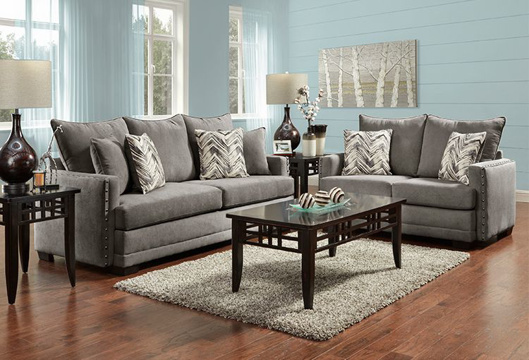 Picture of Bravado  Charcoal Sofa & Loveseat