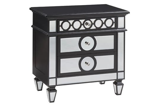 Picture of Marque Black/Mirror Nightstand