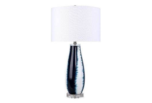 Picture of Stripes Blue/White Lamp