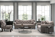 Picture of Sterling Silver Sofa & Loveseat