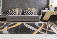 Picture of Sunray Yellow/Grey Area Rug