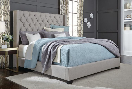 Picture of Westerly Grey Queen Upholstered Bed