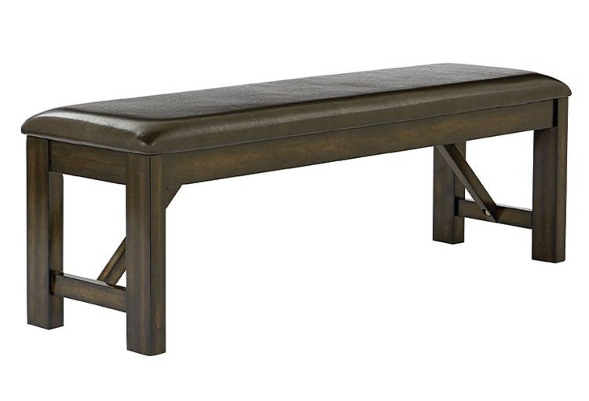 Picture of Cabanas Walnut Upholstered Bench