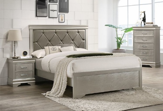 Picture of Amalia Metallic 3 PC King Bed