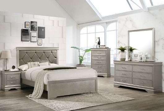 Picture of Amalia Metallic 5 PC King Bedroom