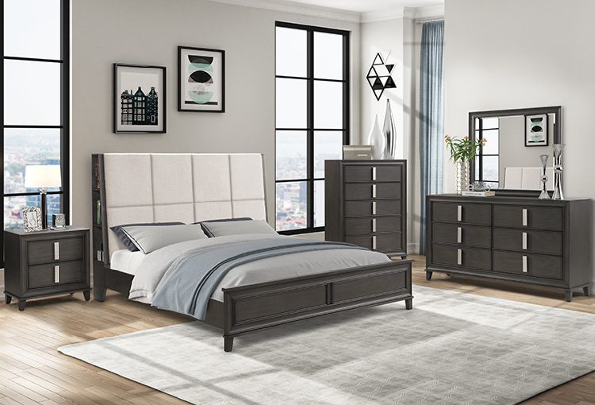 paxton grey 5 pc king bedroom