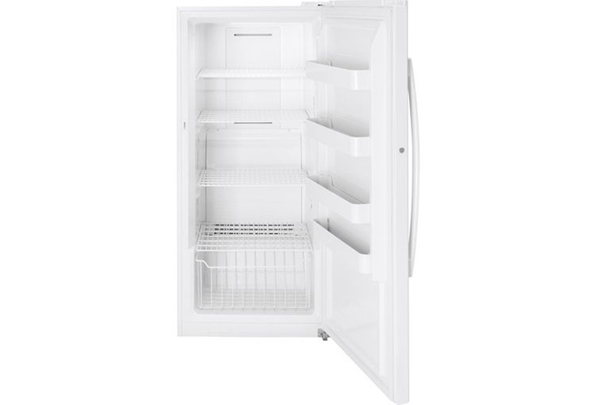 Buy GE 14' CF Upright Freezer Part FUF14SMRWW Badcock & More
