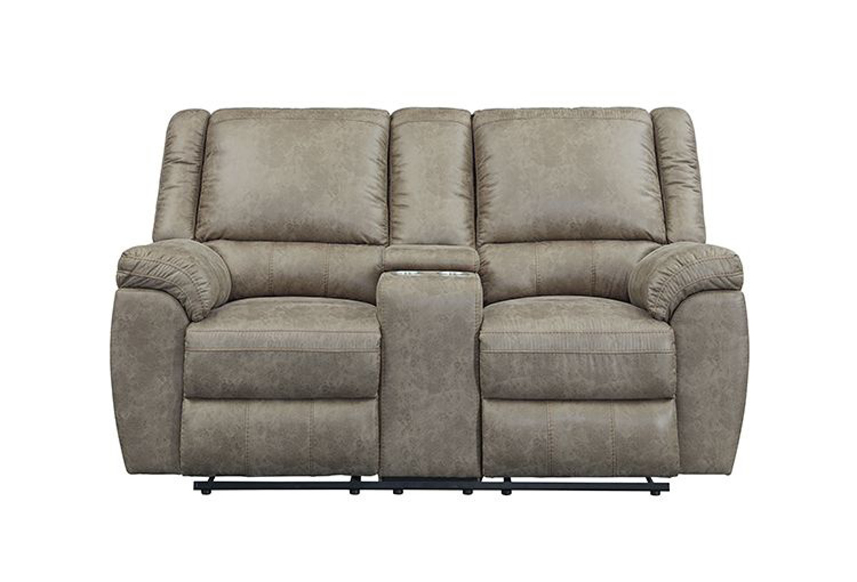 Picture of Tanner Beige Power Reclining Console Loveseat