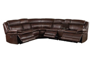 Picture of Mustang Leather Power Reclining Sectional