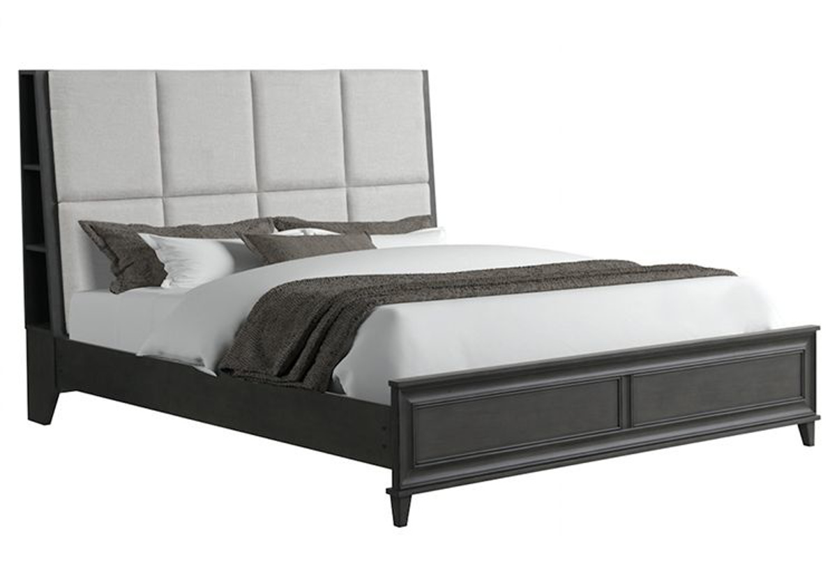 Picture of Paxton Grey 3 PC Upholstered King Bed