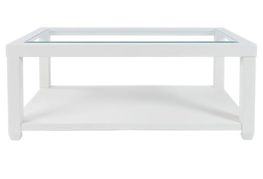 Picture of Urban Icon White Rectangular Cocktail Table