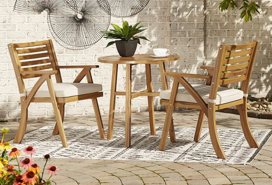 Picture of Vallerie Outdoor 3 PC Table & Chairs Set
