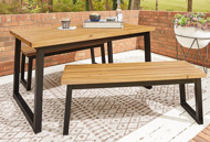 Picture of Town Wood Outdoor 3 PC DIning Set