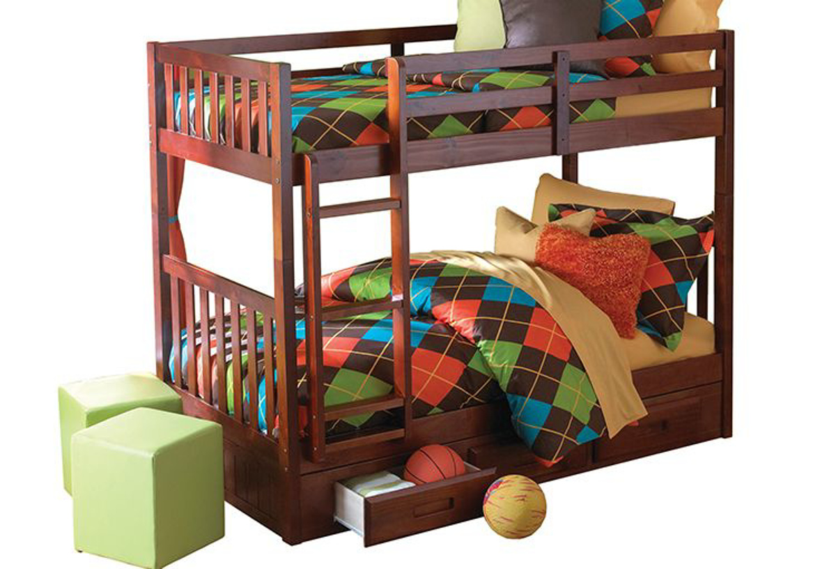 Picture of Forrester Cherry Twin/Twin Bunk Bed