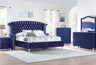 Picture of Priscilla 7 PC Blue King Bedroom