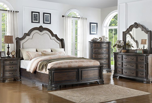 Picture of Sheffield Antique Grey 5 PC Queen Bedroom