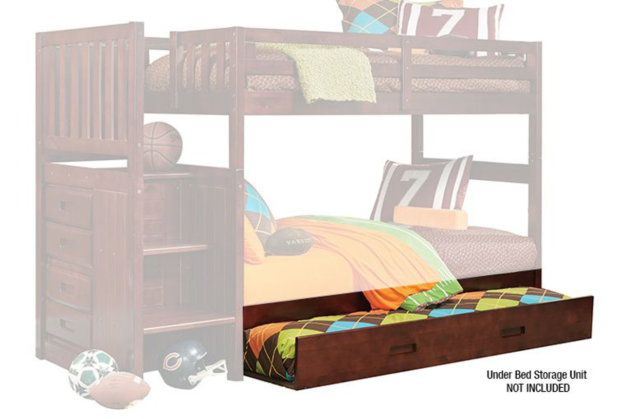 Buy Forrester Twin/Twin Staircase Bunk Bed Part 2817 Badcock & More