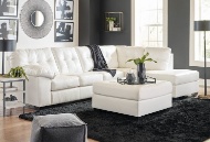 Picture of Donlen White Ottoman