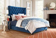 Picture of Westerly Blue King Upholstered Bed