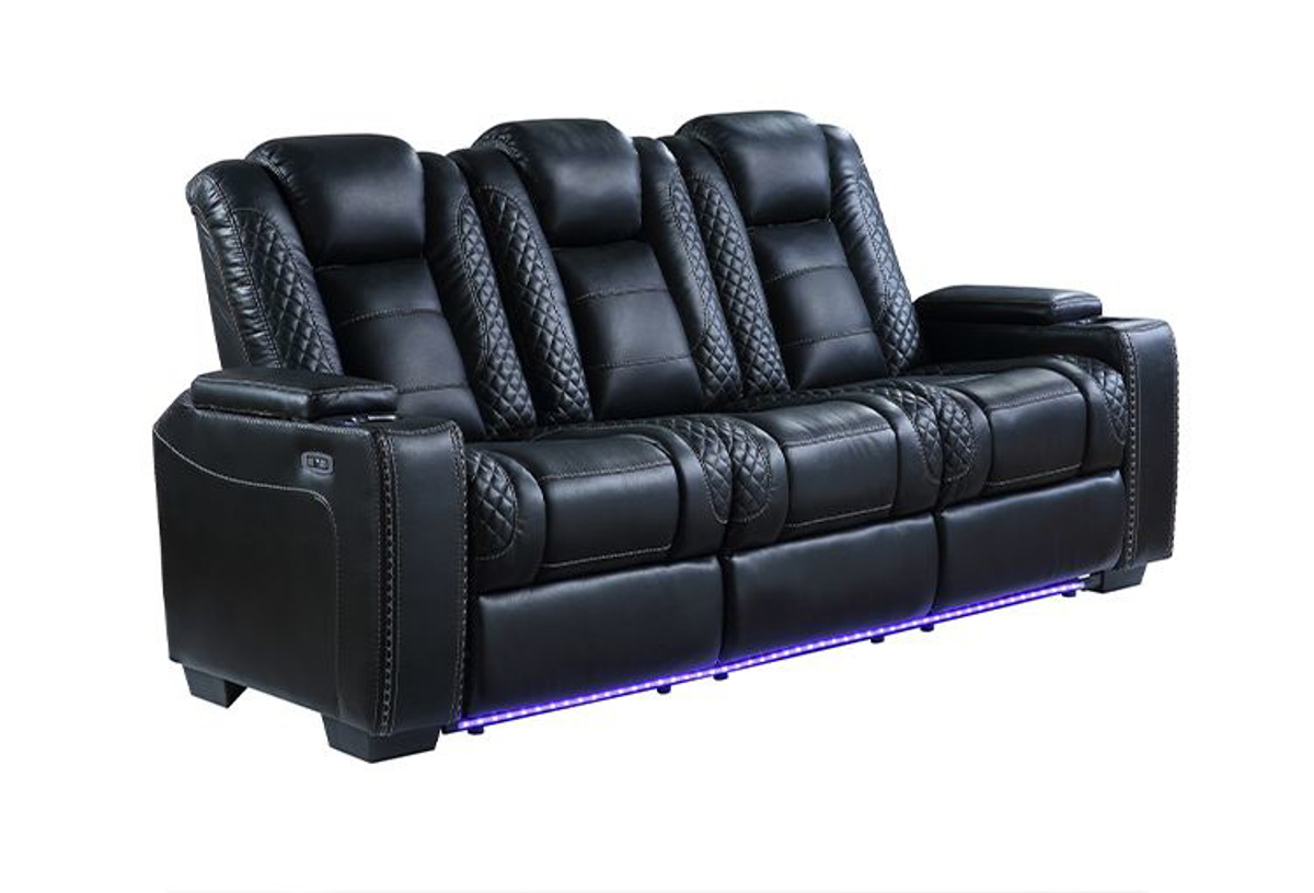 Buy Transformer Black Power Reclining Sofa & Loveseat with Bluetooth