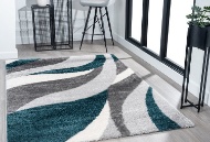 Picture of Chic Grey/Blue Accent Rug