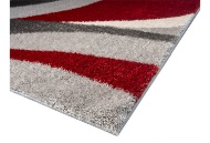 Picture of Chic Grey/Red Accent Rug