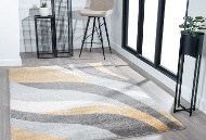 Picture of Chic Grey/Yellow Accent Rug