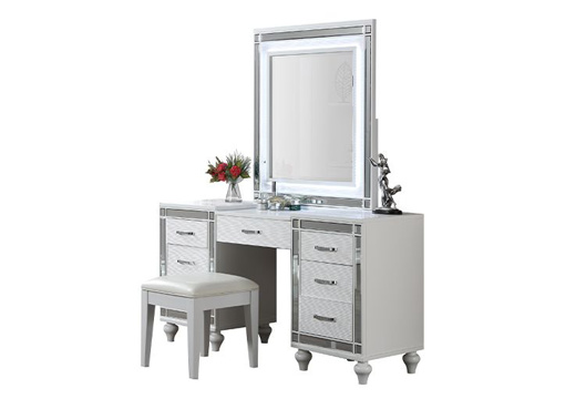 Picture of Athena White Vanity & Bench