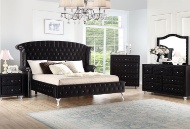 Picture of Priscilla Black 3 PC Queen Upholstered Bed