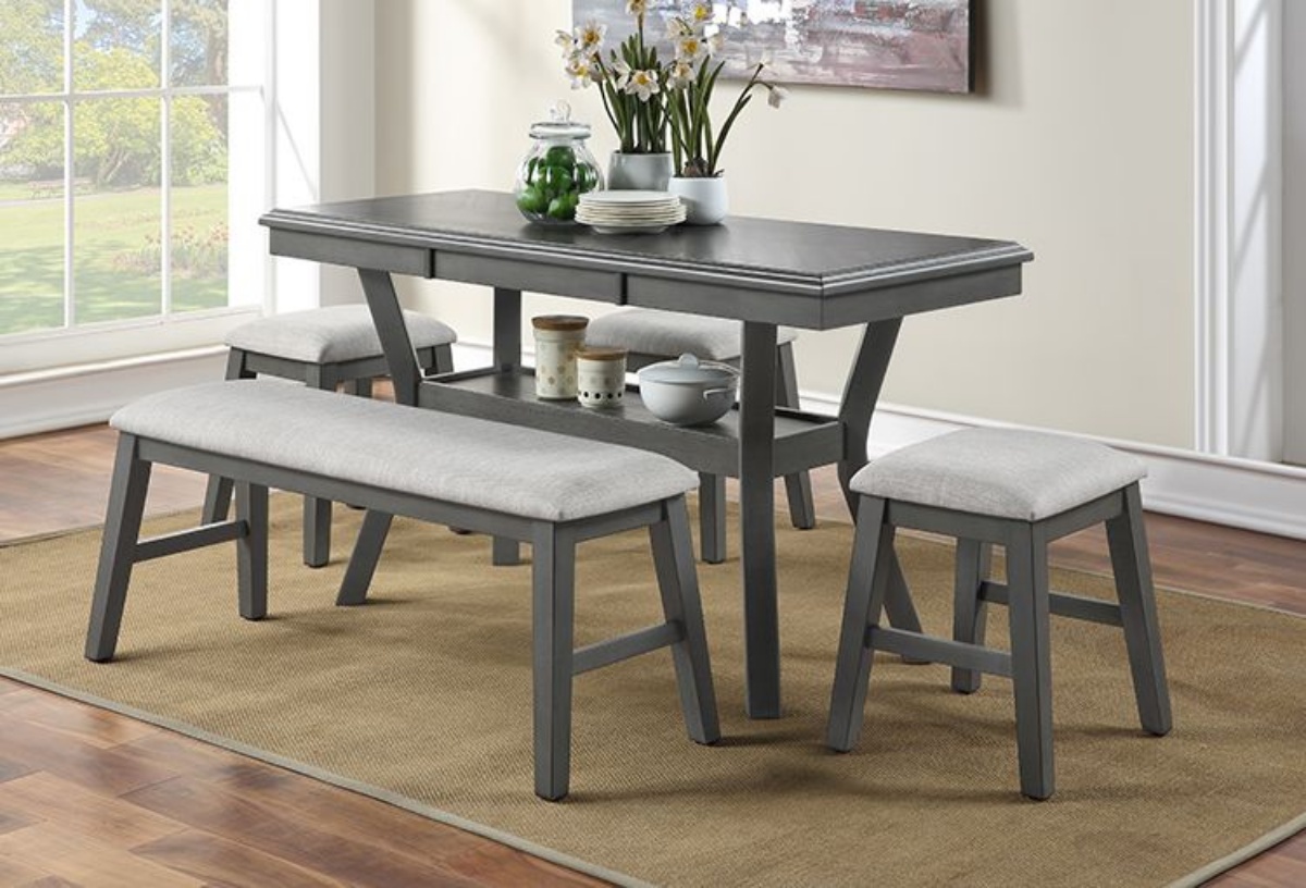 Picture of Gia Grey 4 PC Counter Height Dinette 