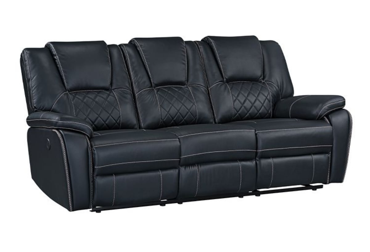 Buy Diamante Black Power Reclining Sofa - Part# 4036101 | Badcock & More