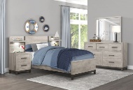 Picture of Augusta Grey 3 PC Twin Bed