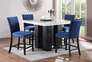 Picture of Celine 5 PC Counter Height Dining Room - Blue