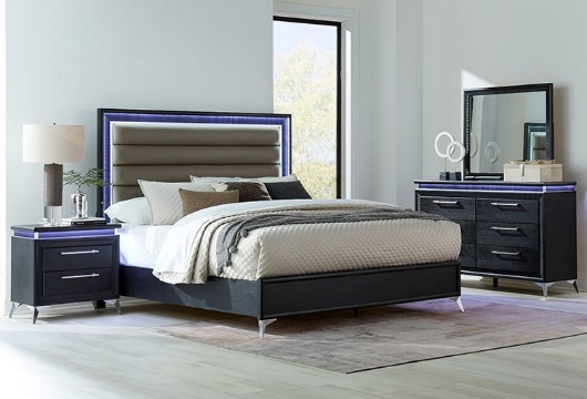 Picture of Olympus 3 PC King Bed With LED Lights
