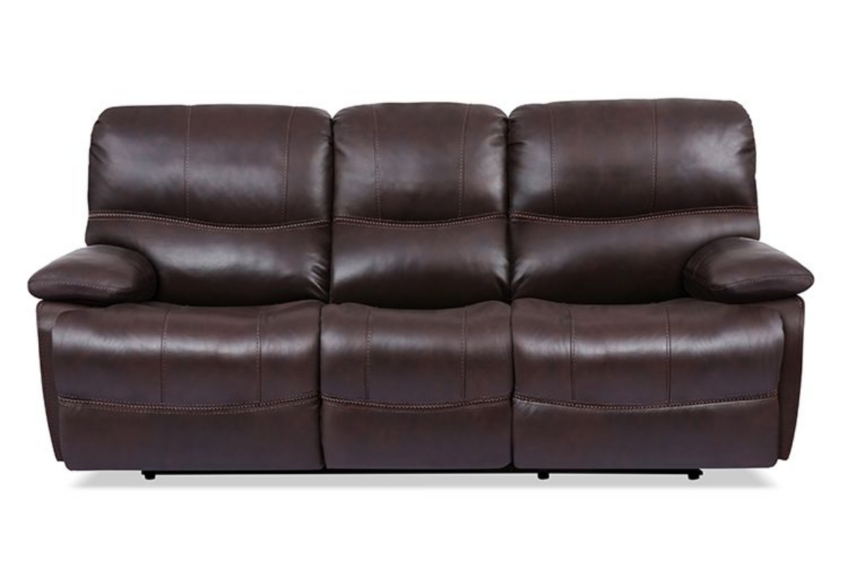 Buy Dominic Brown Leather Power Reclining Sofa & Console Loveseat