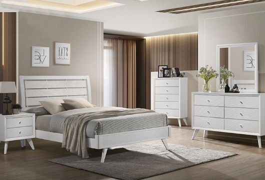 Picture of Chloe White 5 PC Queen Bedroom