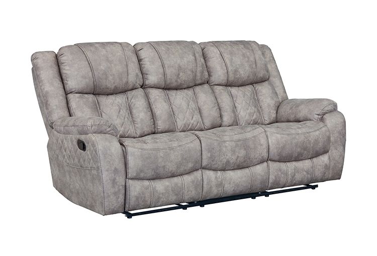 Luxe Pewter Reclining Sofa
