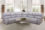 Picture of Princeton Stone Leather Power Reclining Sectional