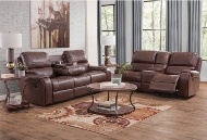 Picture of Roland Saddle Reclining Sofa With Drop Down Table