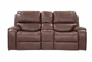 Picture of Roland Saddle Reclining Sofa & Console Loveseat