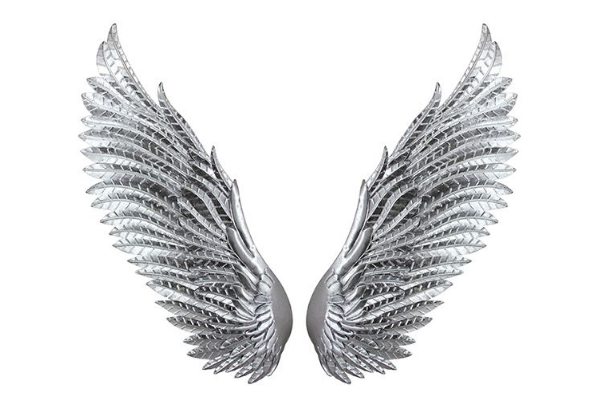Picture of Silver Wings Metal Wall Decor 