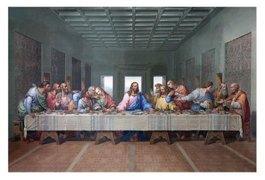 Picture of The Last Supper Glass Print