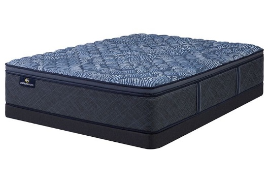 Picture of Serta Cobalt Calm Firm Pillow Top King Mattress & Low Profile Boxspring