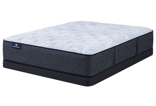 Picture of Serta Blue Lagoon Plush King Mattress & Low Profile Boxspring