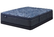 Picture of Cobalt Calm Pillow Top Queen Mattress & Low Profile Boxspring