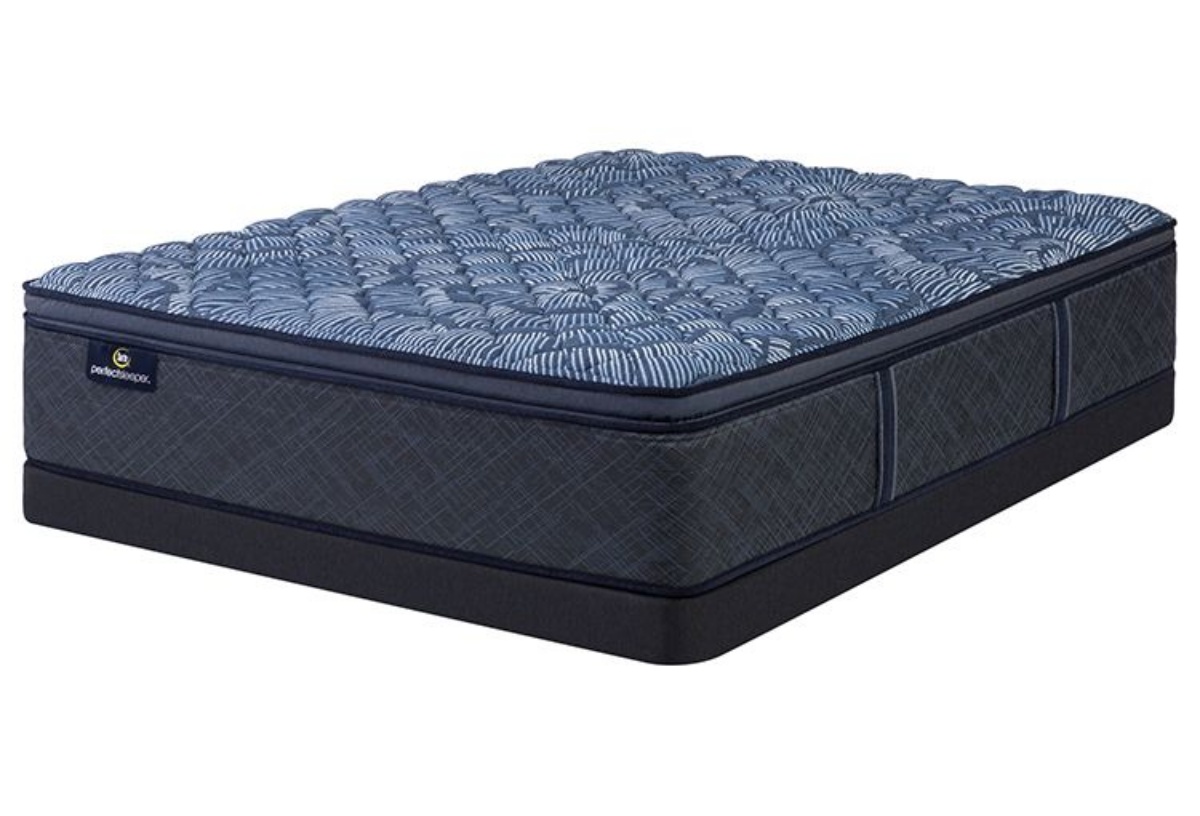 Picture of Serta Cobalt Calm Firm Pillow Top Queen Mattress & Low Profile Boxspring