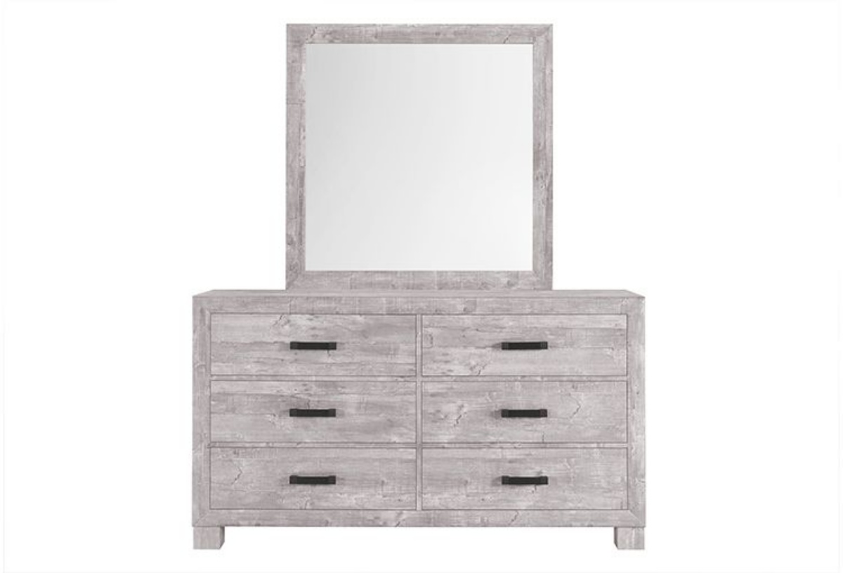 Picture of Meadows Grey Dresser & Mirror